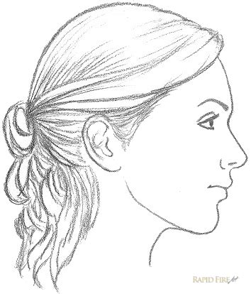 Woman Face Side Profile Drawing Face Sketch Female Side Draw Profile Drawing Woman Girl