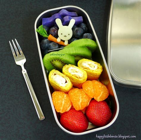Happy Little Bento Bunny Eats A Rainbow Bento Bento Lunch Bento