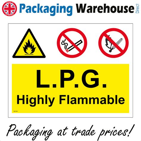 Mu Lpg Highly Flammable No Smoking Naked Flames Lights Fire Risk