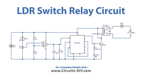 Ldr Switch Relay Circuit