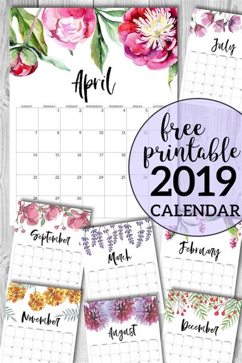 Floral Monthly Planner Template Pages Free Printable Paper Trail Design