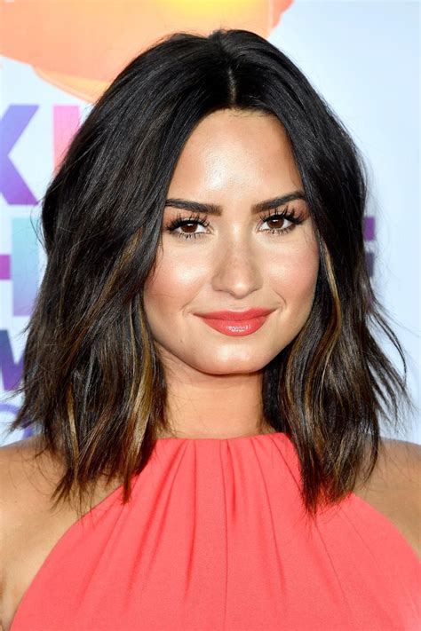 With the headband demi painted her beautiful locks into burgundy in voguish long curls and then styled them into long curls. Demi Lovato Just Got the Spring Hair Chop of Your Dreams ...