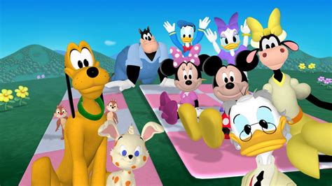Mickey Mouse Clubhouse Cartoon Wallpaper Mickey Mouse E Amigos A Casa