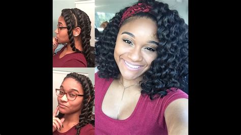 Natural Hair Flat Twist Out Tutorial Youtube