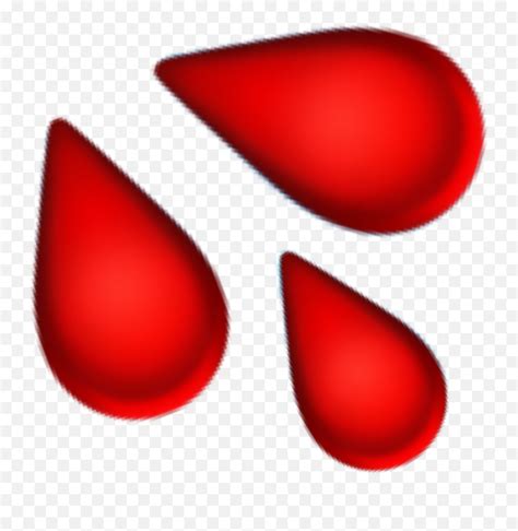 Blood Emoji Newemoji Sticker Dotblood Sign Emoji Free Transparent