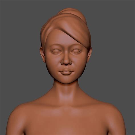 3d Model Woman Basic Vr Ar Low Poly Cgtrader