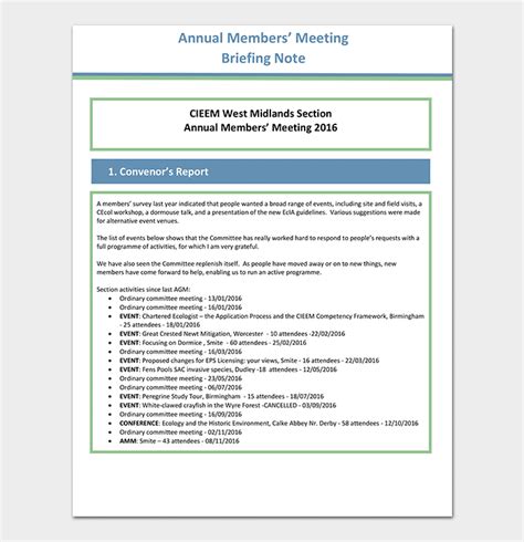 Evidence based practice seminar series 2010: Briefing Note Template - 15+ Samples | Word DOC & PDF Format