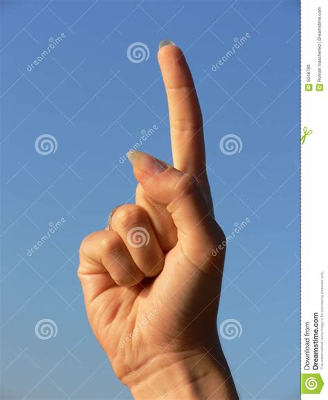Hand Showing The Index Finger Stock Photo - Image: 5048780