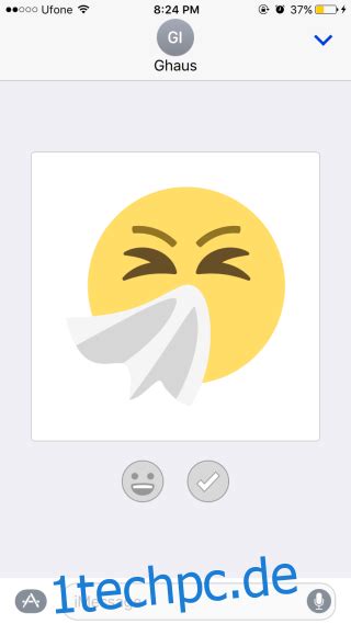 So Fügen Sie Emoji Aufkleber In Der Nachrichten App In Ios 10 Hinzu
