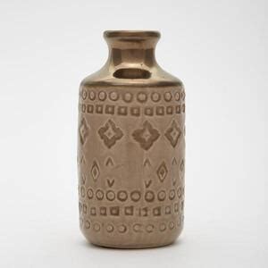 Vaso Decorativo de Cerâmica Nude Exotic 20x10 Mart Black Friday Leroy