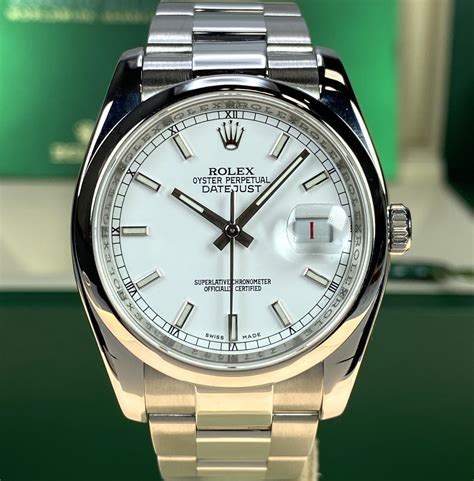 2008 Rolex Datejust 116200 White Dial With Box Awadwatches