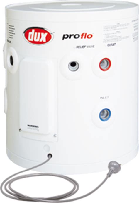 You turn on the device, turn on the water in your faucet. Dux Hot Water Systems