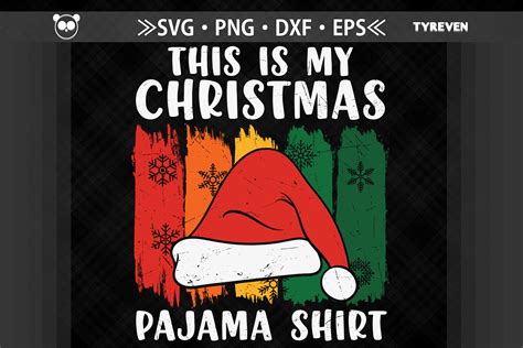 This Is My Christmas Pajama Shirt Design By Jobeaub Thehungryjpeg