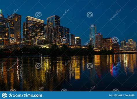 Vista De Austin Texas En El Skyline Del Centro De Estados Unidos