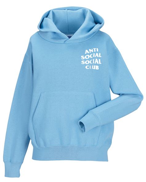 Antisocial Social Club Blue Hoodie Hotterbay
