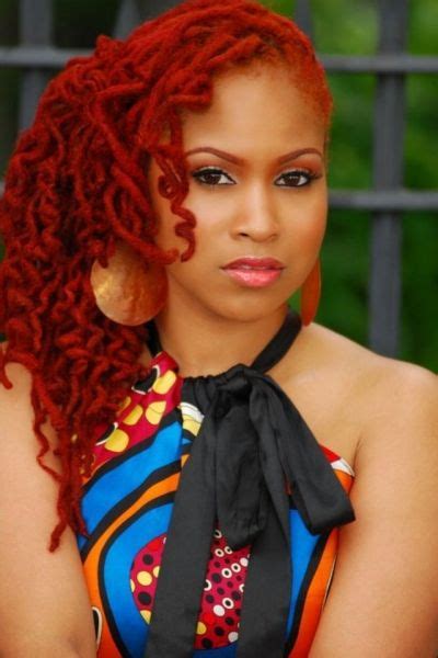 Sexy Red Dreadlocks Black Women Hairstyles Pinterest