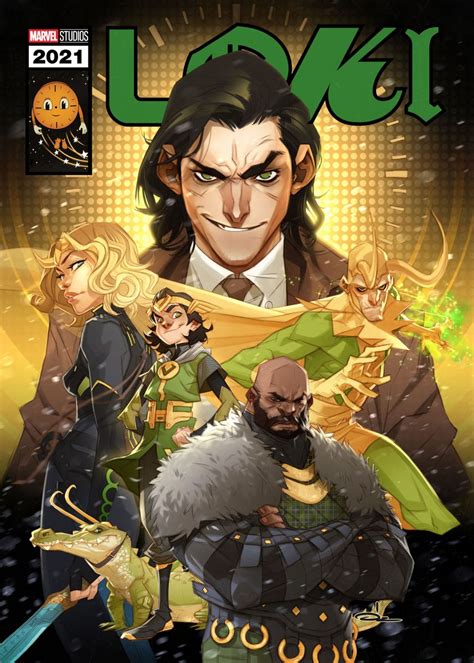Loki Comics Cover Poster Picture Metal Print Paint By Marvel