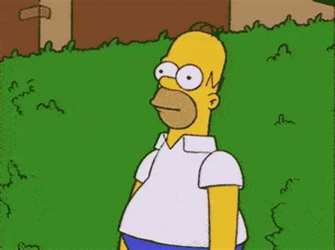 Homer Disappearing Into Bush The Simpsons GIF The S Impsons Bush