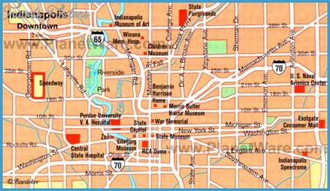 Indianapolis Map Travelsfinderscom