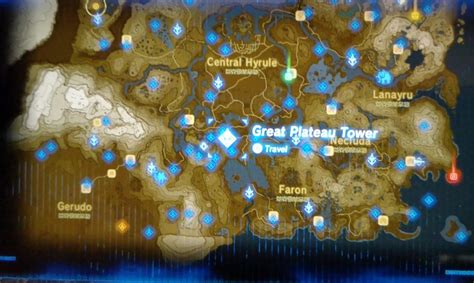 Zelda Great Plateau Map