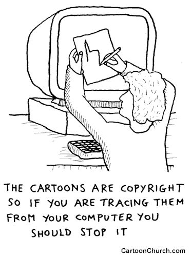 Copyright Cartoon Dave Walker