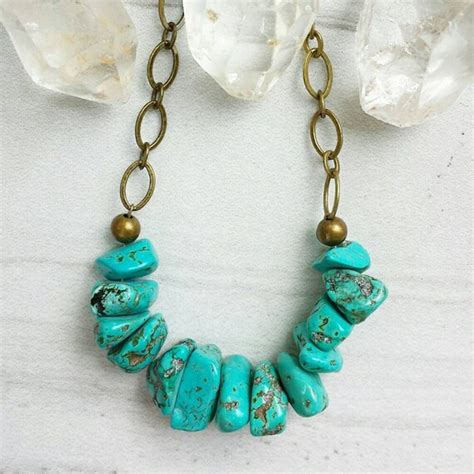 Reserved For Kelly Blue Magnesite Necklace Turquoise Blue