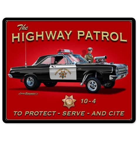 The Highway Patrol Metal Print