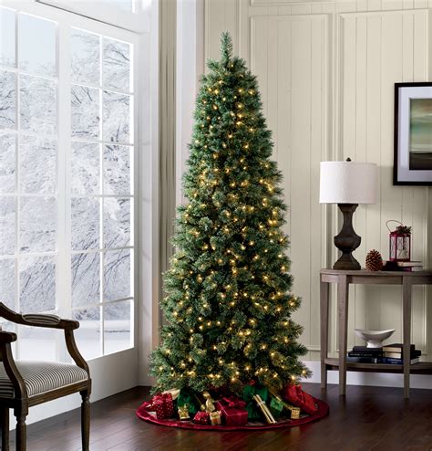 Its lush white foliage makes a striking backdrop for. UPC 030539031985 - 7.5' Westchester Slim Cashmere Pine Pre ...