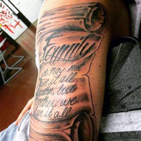 Half Sleeve Meaningful Family Shoulder Tattoos For Men - Best Tattoo Ideas