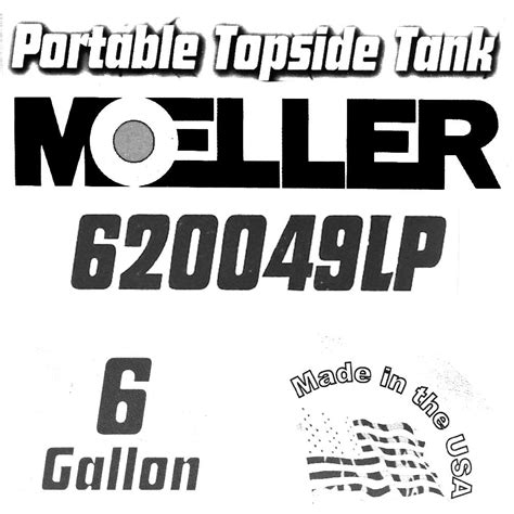 Moeller 620049lp Ultra6 Portable Fuel Tank 65 Gallon