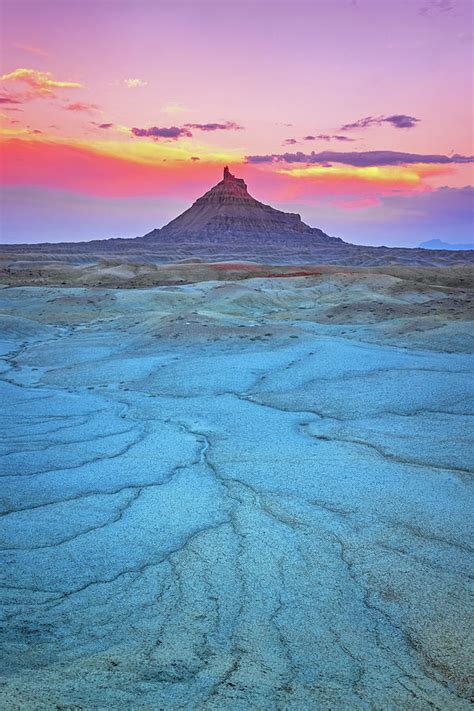Factory Butte Twilight Vertical Photograph By Johnny Adolphson Fine