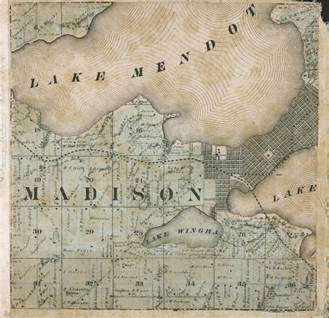 Map Of Dane County Wisconsin Full View Uwdc Uw Madison Libraries