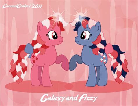 G1 Galaxy And Fizzy On G4 Style Original My Little Pony My Little