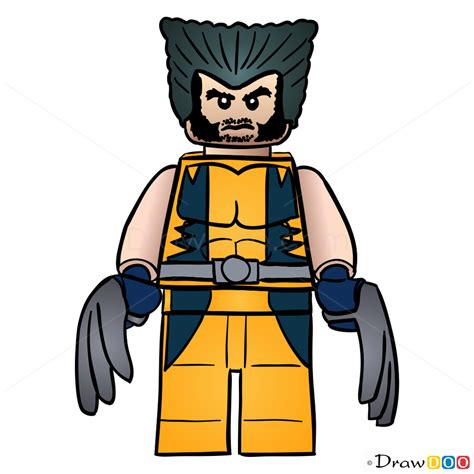 How To Draw Wolverine Lego Super Heroes