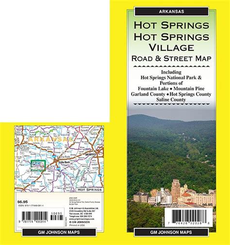 Hot Springs Arkansas Street Map Gm Johnson Maps