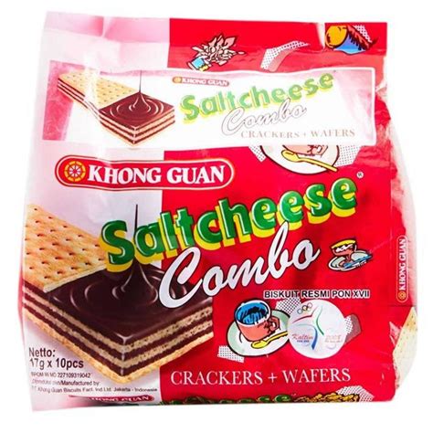 Jual Khong Guan Saltcheese Combo 10 X 17 Gr Sachet Biskuit Keju Wafer