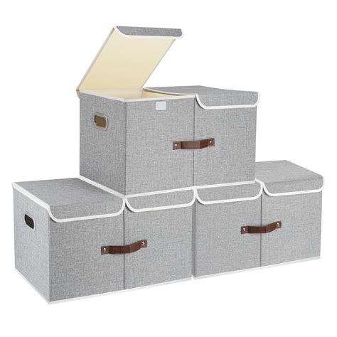 Buy Tyeers Extra Large Storage Bins With Lids And Divider Collapsible