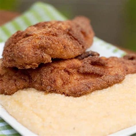 The amount of oil needed was way overestimated. Fried Catfish with Cheese Grits | Never Enough Thyme