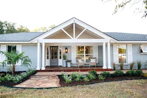 Ranch style house front yard and porch ideas. Architecture Front Porch Addition On Dutch Colonial Great ...