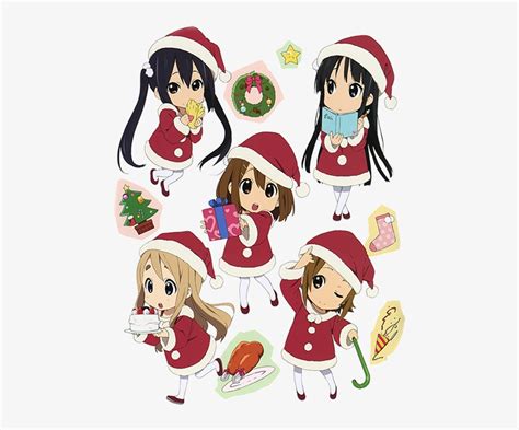 anime christmas tumblr merry christmas anime girl christmas chibi 500x656 png download pngkit