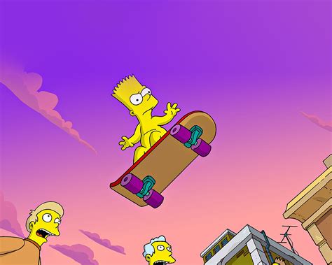 Wallpaper For Desktop Laptop At77 Simpson Anime Cartoon Bart Nude