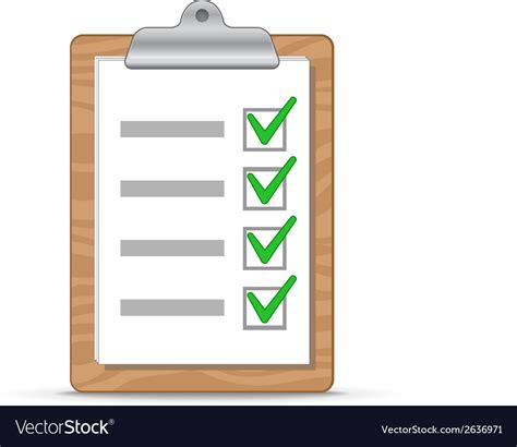 Clipboard And Checklist Royalty Free Vector Image