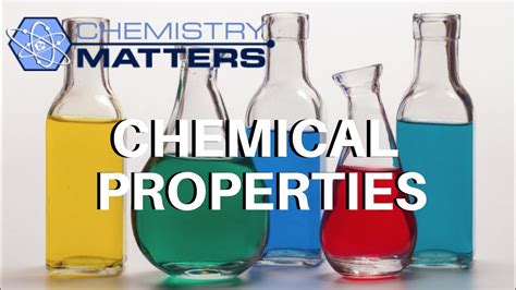 What Are Chemical Properties Chemistry Matters Youtube