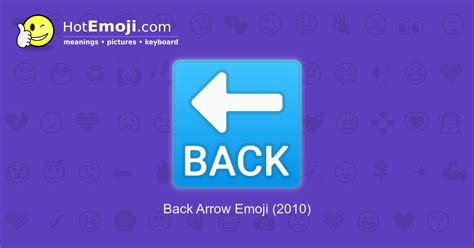 🔙 Back Arrow Emoji Meaning With Pictures From A To Z