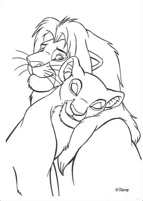 Simba And Nala Coloring Pages Clip Art Library