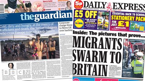 Newspaper Headlines Migration Facebook And Lords Reform Demands Bbc News