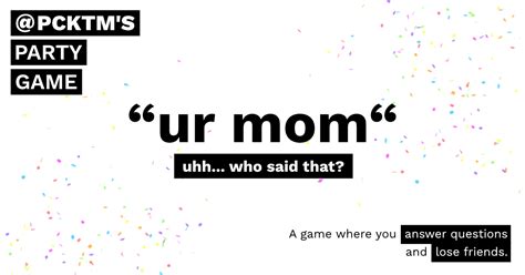 Pcktms Party Game