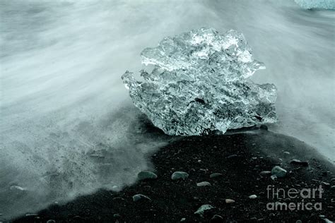 Iceberg On Black Sand Beach Photograph By Levin Rodriguez Fine Art
