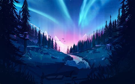 Discover the ultimate collection of the top nature wallpapers and photos available for download for free. 3840x2400 Auroral Forest 4k Illustration 4k HD 4k ...