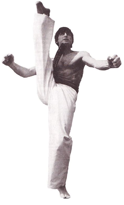 You must kick fear aside when you want to do an axe kick. Frank Murphy Taekwondo